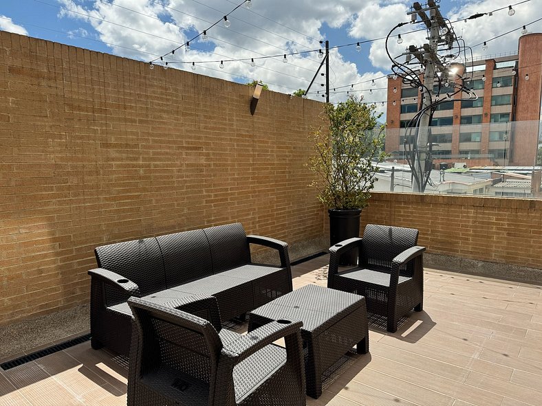 Apartamento familiar con terraza privada